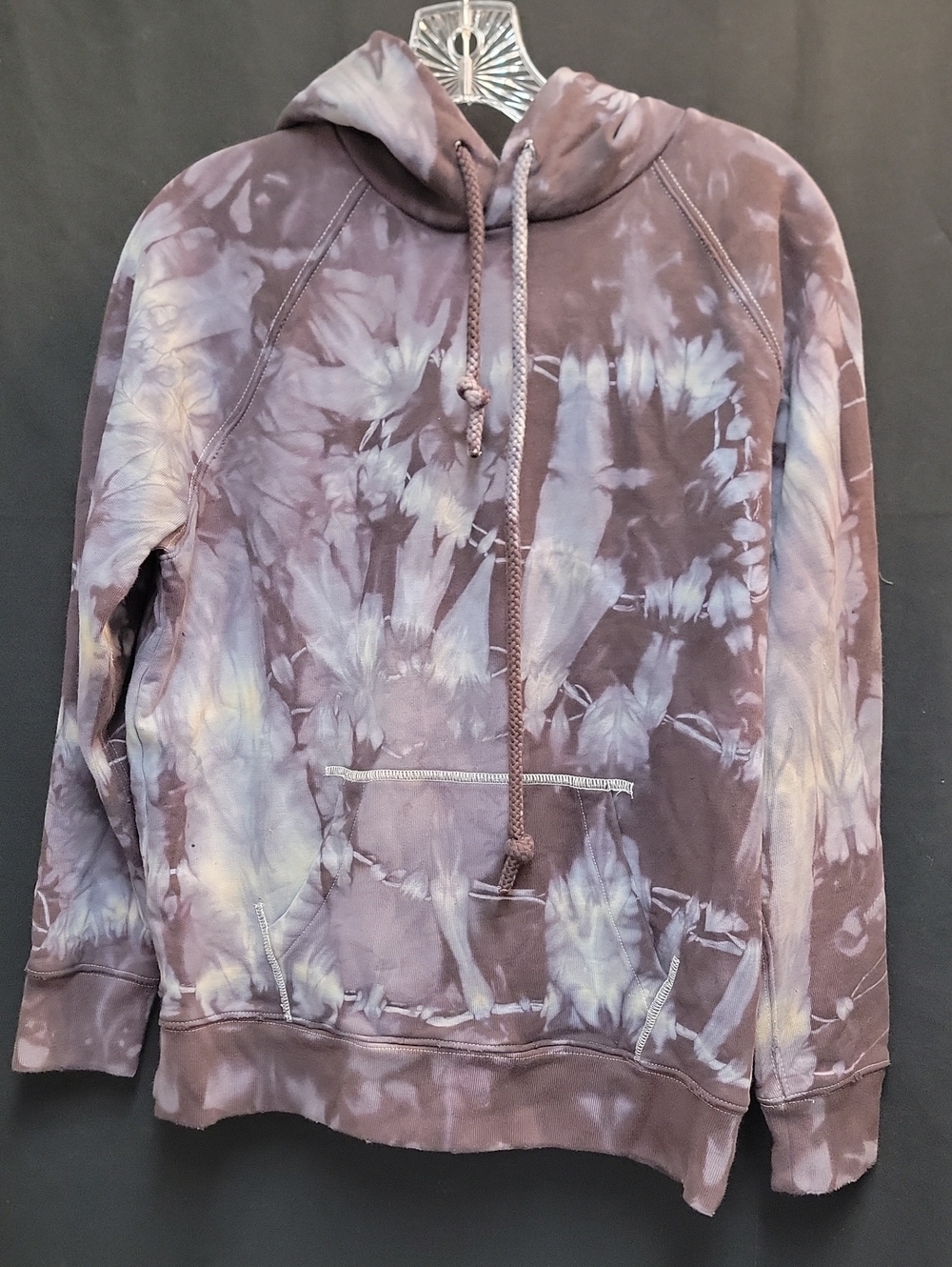 Levi's Purple Tie-Dye Hooded Pullover Sweatshirt